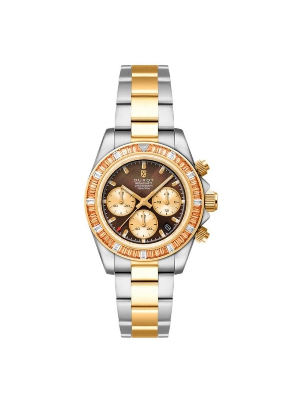 NWT Duxot Accelero Rainbow Brown Dial Men's Watch